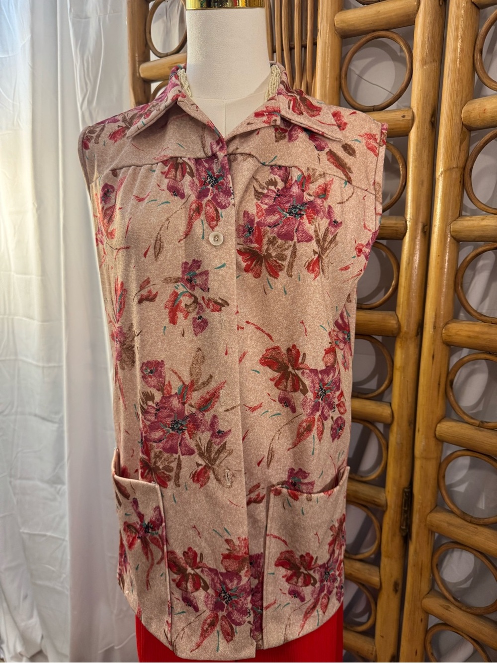 Vintage Granny Core handmade smock shirt ✨